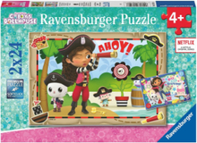 Gabby's Dukkehus 2X24P Toys Puzzles And Games Puzzles Classic Puzzles Multi/mønstret Ravensburger*Betinget Tilbud