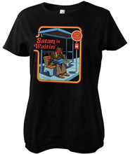 Satan Is Waiting Girly Tee, T-Shirt