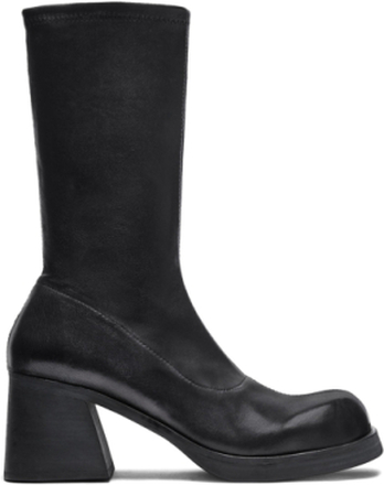 Elke Black Stretch Boots Designers Boots Ankle Boots Ankle Boots With Heel Black MIISTA