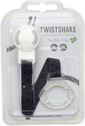 Twistshake Pacifier Clip Black Baby & Maternity Pacifiers & Accessories Pacifier Clips Svart Twistshake*Betinget Tilbud