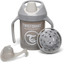Twistshake Mini Cup 230Ml 4+M Pastel Pink Home Meal Time Cups & Mugs Grå Twistshake*Betinget Tilbud