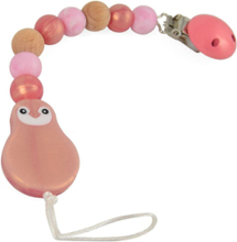 Soother Chain, Silic - Metallic Rose Gold, Marble Pink Baby & Maternity Pacifiers & Accessories Pacifier Clips Multi/patterned Magni Toys