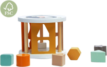 Magni - Shape Sorter Box '' Penguin '' Fsc, Natural Colors Toys Baby Toys Educational Toys Sorting Box Toy Multi/mønstret Magni Toys*Betinget Tilbud