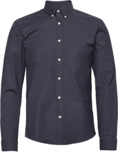 Oxford Superflex Shirt L/S Skjorte Business Marineblå Lindbergh*Betinget Tilbud
