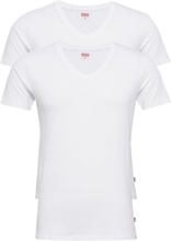 Levis Men V-Neck 2P T-shirts Short-sleeved Hvit Levi´s*Betinget Tilbud