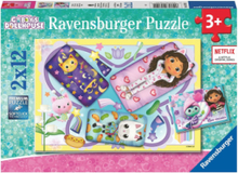 Gabby's Dukkehus 2X12P Toys Puzzles And Games Puzzles Classic Puzzles Multi/mønstret Ravensburger*Betinget Tilbud