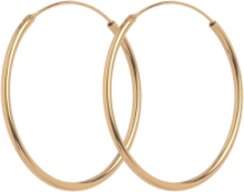 Plain Hoop 30 Mm Accessories Jewellery Earrings Hoops Gull Pernille Corydon*Betinget Tilbud