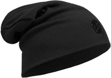 Buff Heavyweight Merino Wool Hat Loose Solid Black