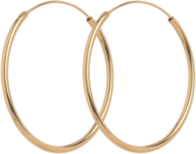 Mini Plain Hoops 20 Mm Accessories Jewellery Earrings Hoops Gull Pernille Corydon*Betinget Tilbud