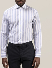 Eton Contemporary fit Dubbelrandig skjorta i två olika blå nyanser...