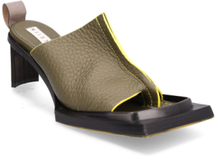 Madoka Khaki Sandals Sandal Med Hæl Kakigrønn MIISTA*Betinget Tilbud