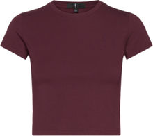Kelly Top T-shirts & Tops Short-sleeved Burgunder RS Sports*Betinget Tilbud