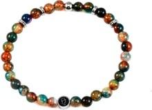Beads Bracelet 6Mm Armbånd Smykker Oransje Edd.*Betinget Tilbud