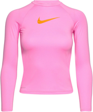 Nike G Long Sleeve Hydroguard Swimwear UV Clothing UV Tops Rosa NIKE SWIM*Betinget Tilbud