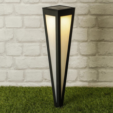HI Soldrevet LED-stolpelys 58 cm svart