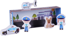 My Little Toy Box - Police - Int Toys Playsets & Action Figures Wooden Figures Multi/mønstret Barbo Toys*Betinget Tilbud