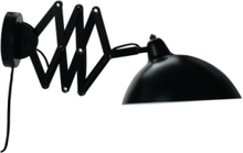 Futura Vegglampe Svart/ Hvit M/ Foldearm Home Lighting Lamps Wall Lamps Svart Dyberg Larsen*Betinget Tilbud