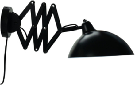 Futura Vegglampe Svart/ Hvit M/ Foldearm Home Lighting Lamps Wall Lamps Svart Dyberg Larsen*Betinget Tilbud