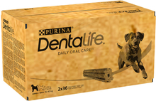 Zum Sonderpreis! 2 x Purina Dentalife Tägliche Snacks für grosse Hunde - 2 x 72 Sticks (48 x 106 g)
