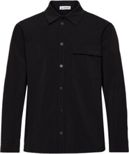Nylon Patch Pocket Shirt Long Sleeve Designers Overshirts Black HAN Kjøbenhavn