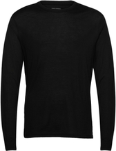 Panos Emporio Wool Long Sleeve Top T-shirts Long-sleeved Svart Panos Emporio*Betinget Tilbud