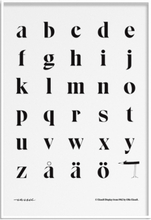 Alphabet #2 - Lower-Case Home Decoration Posters & Frames Posters Black & White Multi/patterned Olle Eksell