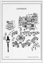 London Home Decoration Posters & Frames Posters Cities & Maps Multi/mønstret Olle Eksell*Betinget Tilbud