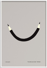 Put A Smile On Your Everyday Home Decoration Posters & Frames Posters Black & White Multi/patterned Olle Eksell