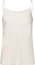 Recycled Cdc Cami Top T-shirts & Tops Sleeveless Hvit Calvin Klein*Betinget Tilbud