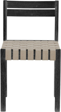 Maron Spisebordsstol, Sort, Gummitræ Home Furniture Chairs & Stools Chairs Black Bloomingville