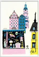 Stockholm Old Town Home Decoration Posters & Frames Posters Cities & Maps Multi/patterned Olle Eksell