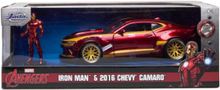 Marvel Ironman 2016 Chevy Camaro Ss Med Figur 1:24 Toys Toy Cars & Vehicles Toy Cars Multi/mønstret Jada Toys*Betinget Tilbud