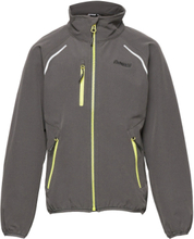 Sjoa Light Softshell Youth Jacket Solid Charcoal 128 Sport Softshells Softshell Jackets Grey Bergans