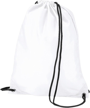 Bagbase Budget Vattenresistent sportväska Gymsac Drawstring Bag (11 liter)