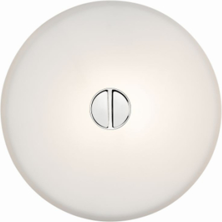 Flos Mini Button Wandlamp - Wit glas