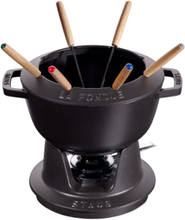 Fondue Set Home Kitchen Pots & Pans Fondue Set Black STAUB