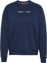 Tommy Hilfiger Women Logo Crew Sweatshirt Navy