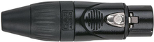 DAP XLR plug X-type 3p female zwart met kleurring