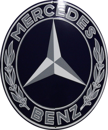 Emaljeskilt Mercedes 2