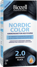 Biozell Nordic Color Permanent Hair Color Midnight Black 2.0