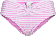 Sorrento Stripe High Rise Pant Swimwear Bikinis Bikini Bottoms High Waist Bikinis Pink Seafolly