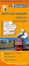 South East, Midlands, East Anglia Michelin 504 - 1:400000