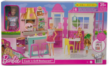 Cook ‘N Grill Restaurant Toys Dolls & Accessories Doll House Accessories Multi/mønstret Barbie*Betinget Tilbud
