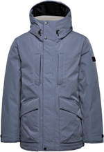 Recycled: Jacket With Down Filling Parka Jacka Blue Esprit Casual