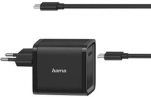 HAMA Nätdel Notebook USB-C 100-240V 5-20V/45W