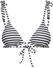Sorrento Stripe Slide Tri Swimwear Bikinis Bikini Tops Triangle Bikinitops Black Seafolly