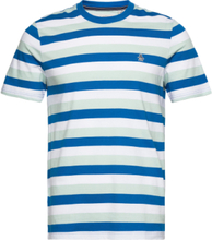 Jrsy Ao Stripe Fash Tops T-Kortærmet Skjorte Blue Original Penguin