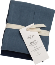 Gift Set I Home Textiles Kitchen Textiles Kitchen Towels Blue The Organic Company