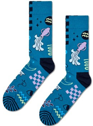 Happy Sock Zodiac Signs Aquarius Sock Blau Muster Gr 36/40
