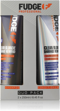 Fudge Clean Blonde Damage Rewind Violet Duo Shampoo & Conditioner 2x250ml